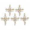 Brass Micro Pave Cubic Zirconia Pendants KK-R112-067-NF-1