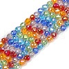 Electroplate Glass Beads Strands EGLA-D300-08-6mm-1