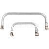 CHGCRAFT 2Pcs 2 Style Aluminium Purse Handle Frame FIND-CA0003-24A-8