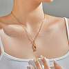 Vintage Brass Love Enamel Hamsa Hand Pendant Necklaces BQ5332-2-1