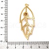 Brass Micro Pave Cubic Zirconia Big Pendants KK-U076-08G-3