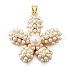 Brass Pendants KK-C094-04G-1