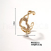 Elegant Brass Micro Pave Cubic Zirconia Heart Open Cuff Ring for Women PX2683-1