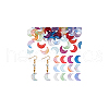 AHADERMAKER 120Pcs 12 Colors Glass Pendants GLAA-GA0001-99-7