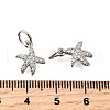 Brass Micro Pave Cubic Zirconia Pendants KK-K300-11P-3