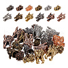 DELORIGIN 24Pcs 12 Styles Tibetan Style Alloy Beads TIBEB-DR0001-01-1