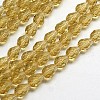 Glass Beads Strands EGLA-E010-8x12mm-11-2
