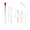 Tarnish Resistant Stainless Steel Collapsible Big Eye Beading Needles SENE-PW0013-02O-1