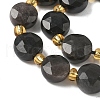 Natural Silver Sheen Obsidian Beads Strands G-G271-C08-10mm-4