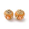 Handmade Resin Indonesia Round Beads IPDL-P005-23KCG-01-1