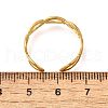 304 Stainless Steel Criss Cross Open Cuff Rings RJEW-M072-14G-3