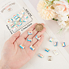 Beebeecraft 30Pcs Glass Rhinestone Cabochons RGLA-BBC0001-03-3