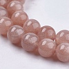 Natural Sunstone Beads Strands X-G-J157-6mm-07-3