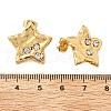304 Stainless Steel Rhinestone Stud Earrings for Women EJEW-U052-02G-5