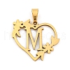 Ion Plating(IP) 201 Stainless Steel Pendants STAS-N103-183G-M-1