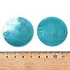 Spray Painted Natural Capiz Shell Pendants X-SSHEL-Z002-01-3