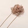 3D Flower Polyester Wrap Choker Necklaces for Women FS-WG577A7-03-1