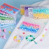 80Pcs 4 Style Round Silicone Focal Beads SIL-SZ0001-22H-6