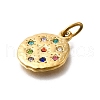 304 Stainless Steel Rhinestone Pendants STAS-R159-54G-3