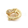Brass Micro Pave Cubic Zirconia Pendants KK-M321-01G-G01-2