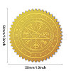 Self Adhesive Gold Foil Embossed Stickers DIY-WH0211-369-2