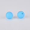 Round Silicone Focal Beads SI-JX0046A-16-2