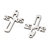 Non-Tarnish 304 Stainless Steel Pendants STAS-B054-03P-2