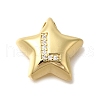Rack Plating Brass Micro Pave Cubic Zirconia Pendants KK-I722-05G-L-1