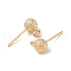 Brass Stud Earring Findings KK-R164-05B-G-2