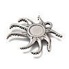 304 Stainless Steel Pendant Cabochon Settings STAS-H477-03C-P-2