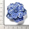 Synthetic Shell Dyed Carved Flower Connector Charms SHEL-D081-01B-5