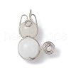 Imitation Jade Glass Bead Pendants PALLOY-JF02479-02-1