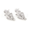 Brass Stud Earring Findings X-ZIRC-L096-16P-1
