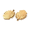Ion Plating(IP) 304 Stainless Steel Pendants STAS-Q001-33G-2