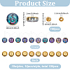   Electroplated Glass Bead GLAA-PH0003-64A-2