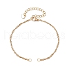 304 Stainless Steel Singapore Chain Bracelet Making AJEW-JB01306-01-1