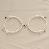 Alloy Heart-shaped Magnetic Braided Rope Bracelets for Couple Girlfriends WG59636-03-1