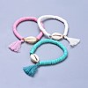 Handmade Polymer Clay Heishi Beads Stretch Bracelets BJEW-JB04250-M-1