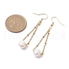 Mother's Day Jewellery Natural Cultured Freshwater Pearl Dangle Earrings X-EJEW-JE05936-02-3