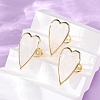 Heart Natural Gemstone Finger Rings RJEW-M076-03G-2