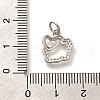 Rack Plating Brass Micro Pave Cubic Zirconia Pendants KK-H508-28P-03-3