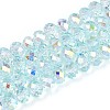 Transparent Glass Beads Strands EGLA-N016-6mm-01-1