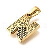 Golden 304 Stainless Steel Pendants STAS-K300-01G-N-2