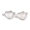 Natural & Synthetic Mixed Stone Love Heart Pendants G-T138-205M-P-4