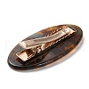 Oval with Word Love Resin Alligator Hair Clips PHAR-D015-01G-2