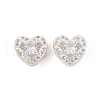 Rack Plating Brass Micro Pave Cubic Zirconia Beads KK-F879-04S-01-1