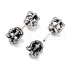 Crown 316 Surgical Stainless Steel Stud Earrings EJEW-Z050-40AS-2