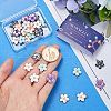 SUNNYCLUE 40Pcs 5 Colors Zinc Alloy Enamel Pendants PALLOY-SC0004-37-3