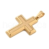 304 Stainless Steel Pendants STAS-G346-52G-2