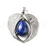 Natural Lapis Lazuli Teardrop Pendants KK-K331-02P-10-2